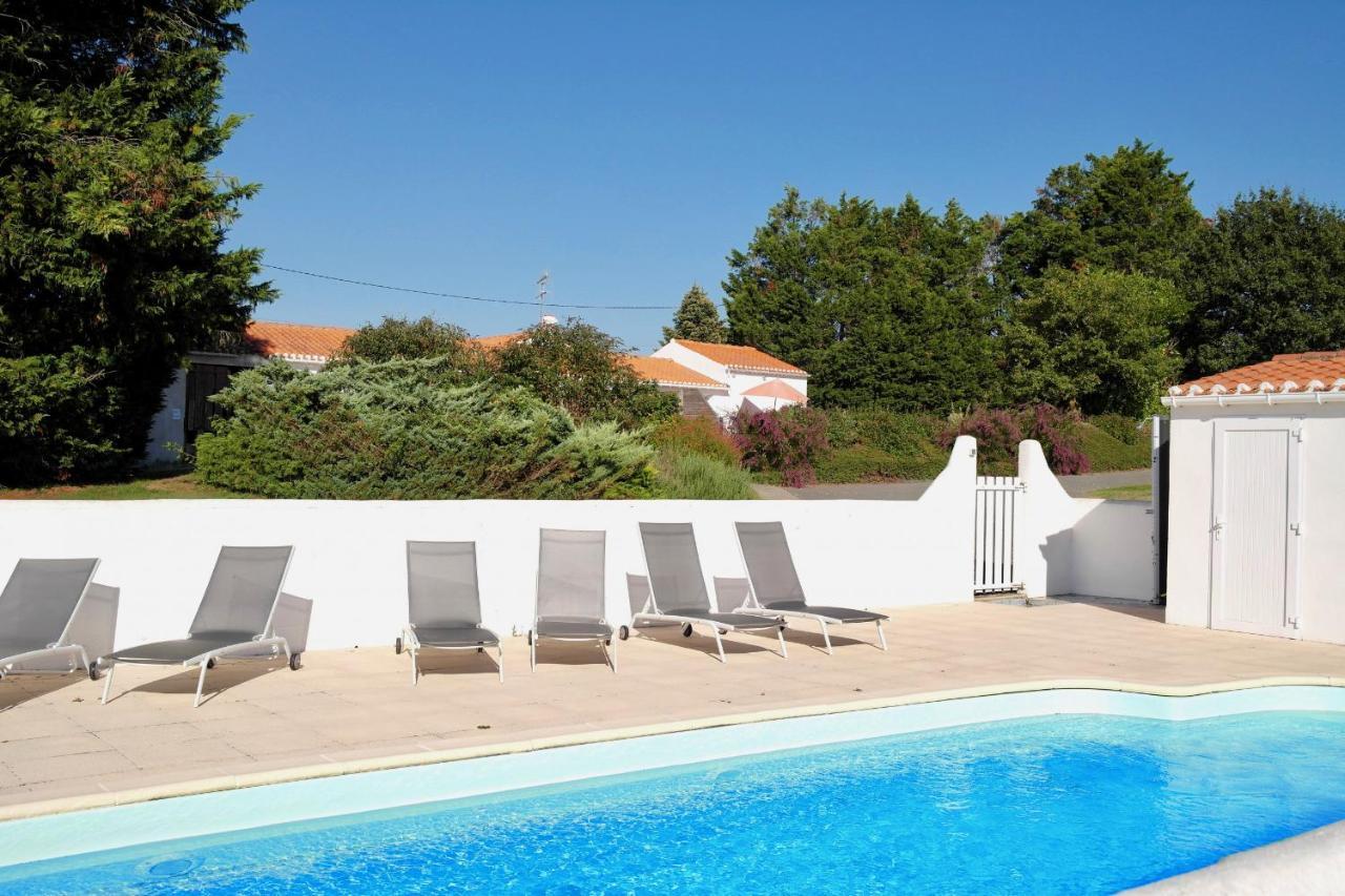 Maison Pour 4 A La Campagne Avec Piscine Commequiers Bagian luar foto